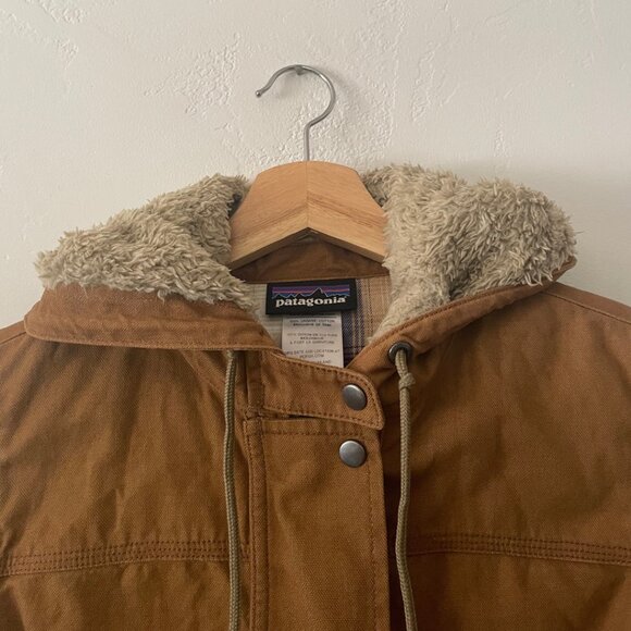 PATAGONIA W's Prairie Dawn 100% Cotton Canvas Jacket in Bear Brown | Size XS - Picture 4 of 9